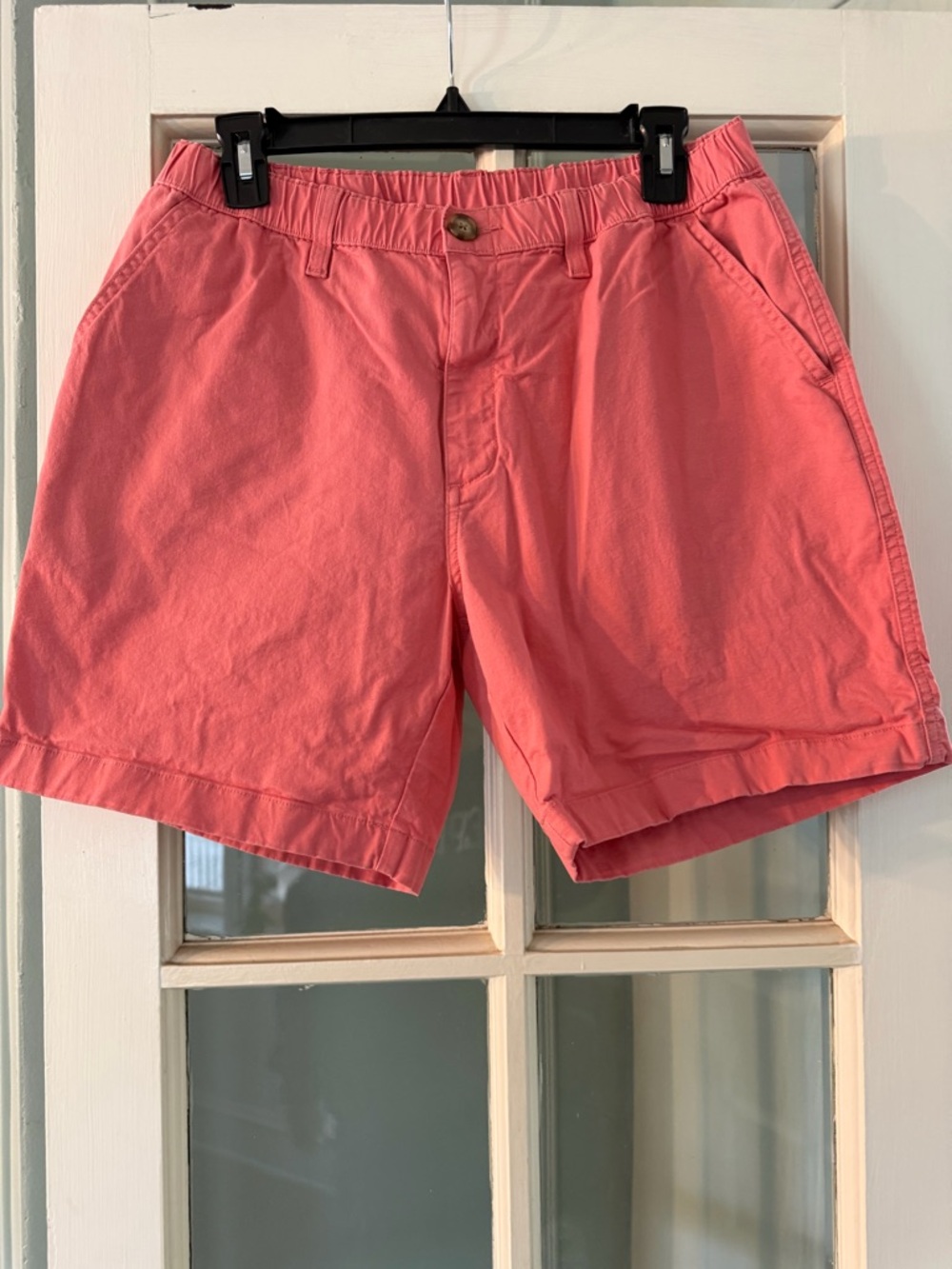 chubbies Coral shorts and Branded Patch